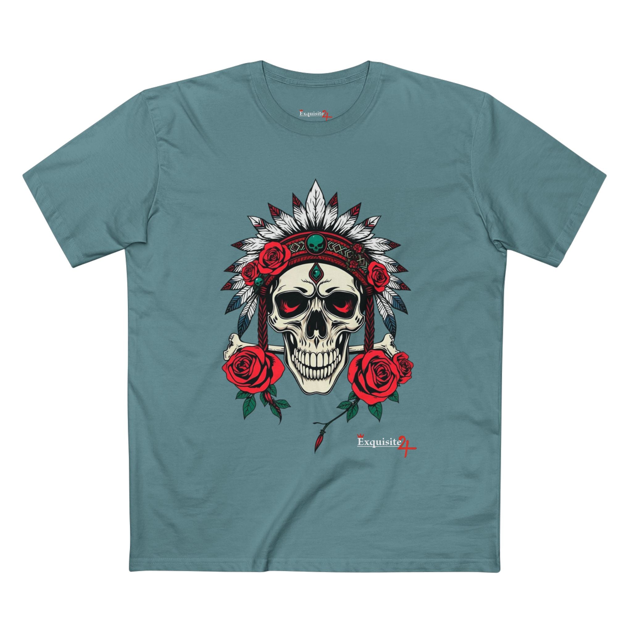 Rose Warrior Skull Graphic Tee