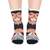 Vintage Pinup Twins Mid-Length Socks