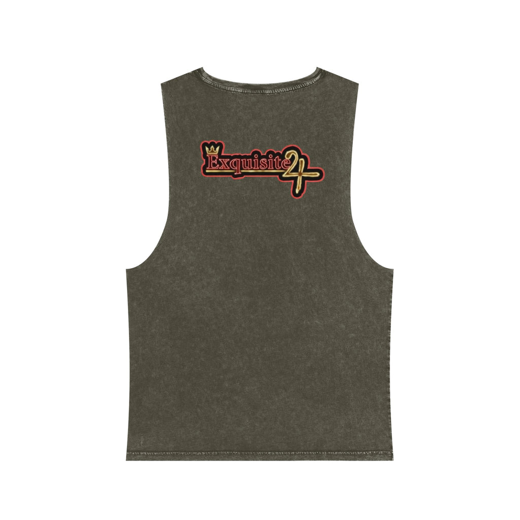 Pineapple Print Stonewash Tank Top