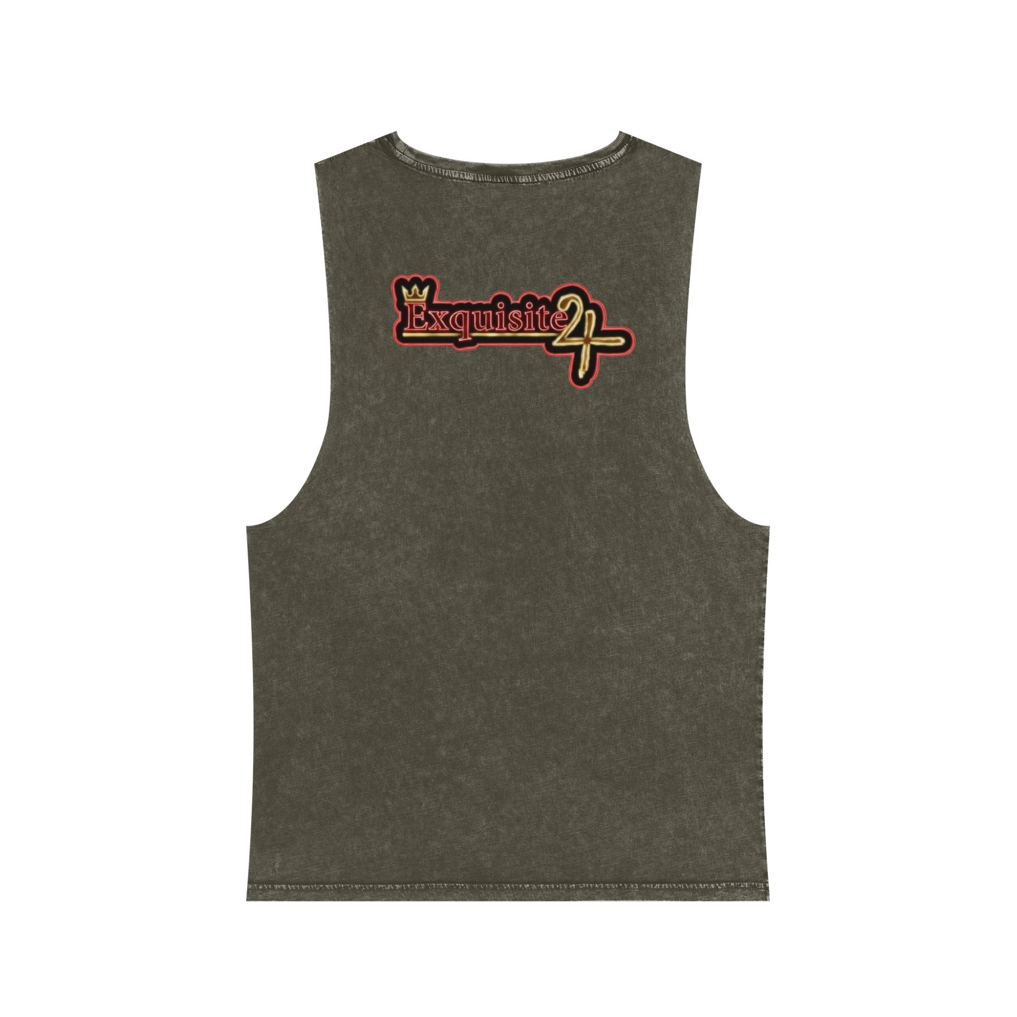 Pineapple Print Stonewash Tank Top