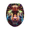 Leopard Rainbow Toilet Three-Piece Bath Set