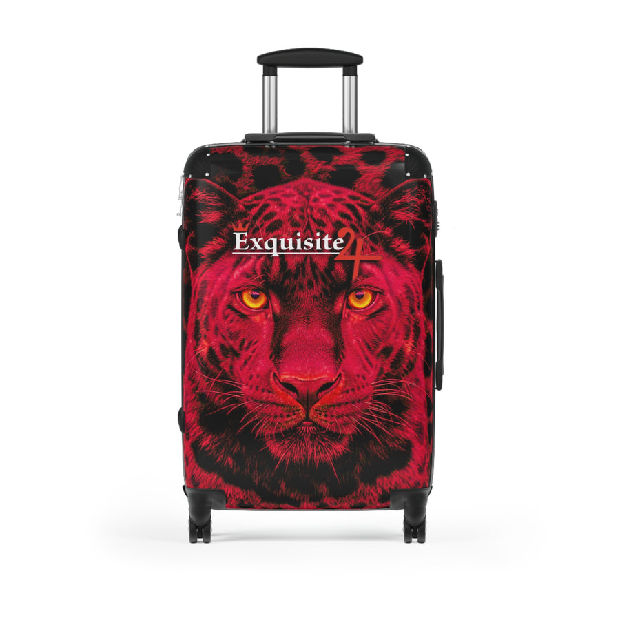 Red Leopard Suitcase