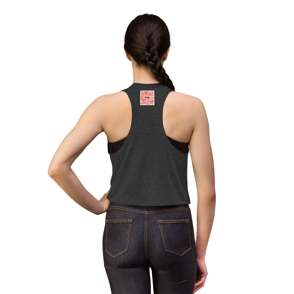 Exquisite 24 Crown Crop Top — Feminine Graphic Muscle Tank