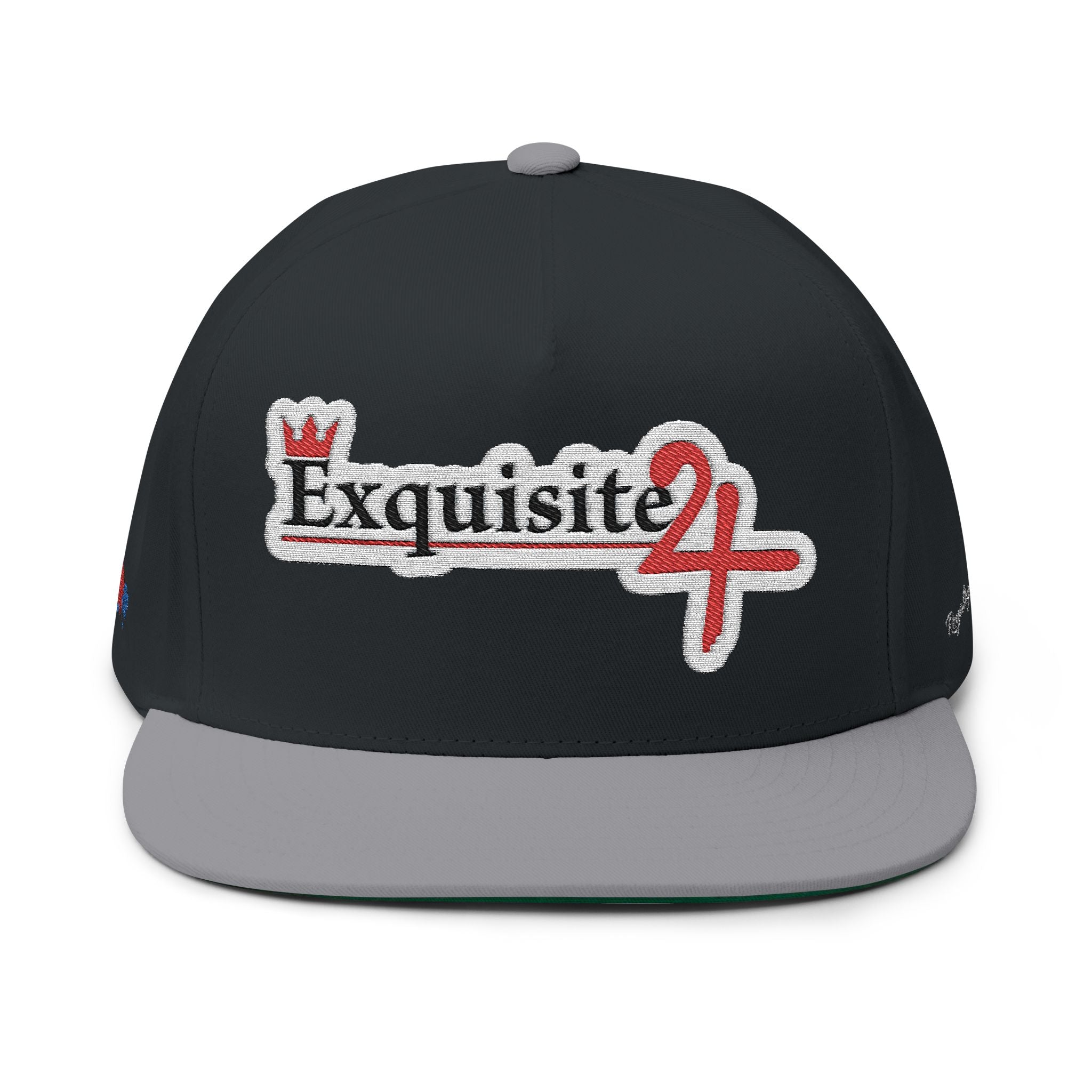 Classic Exquisite 24 Embroidered Flat Bill Cap