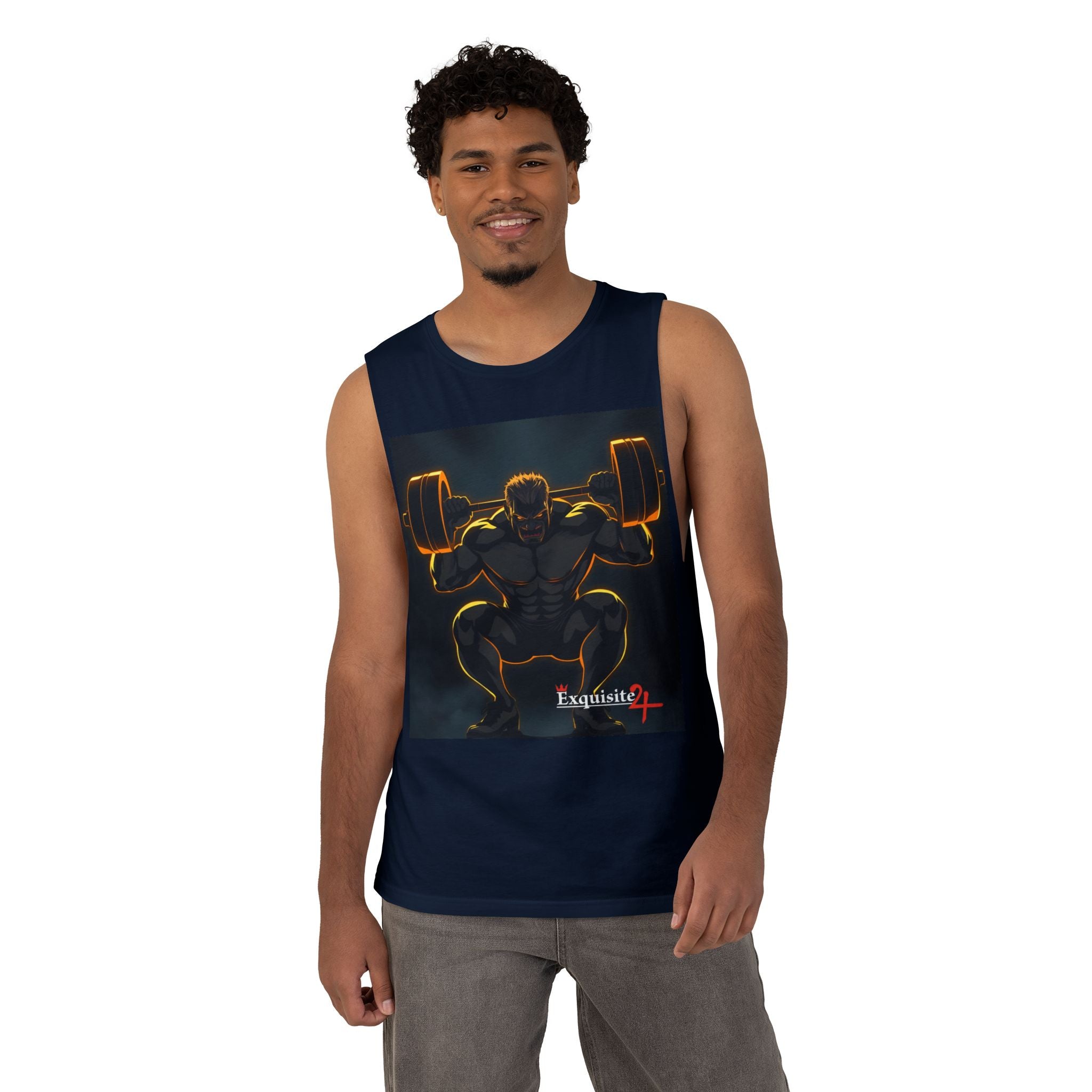 'Champions Are Made in the Gym' Weightlifting Graphic Tank