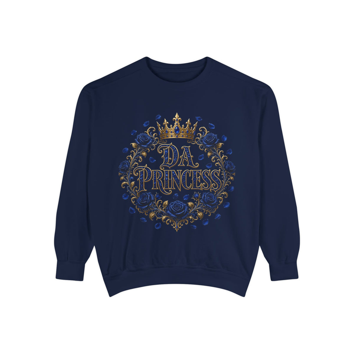 "DA PRINCESS" Floral Crest Women's Sweatshirt