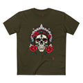 Rose Warrior Skull Graphic Tee