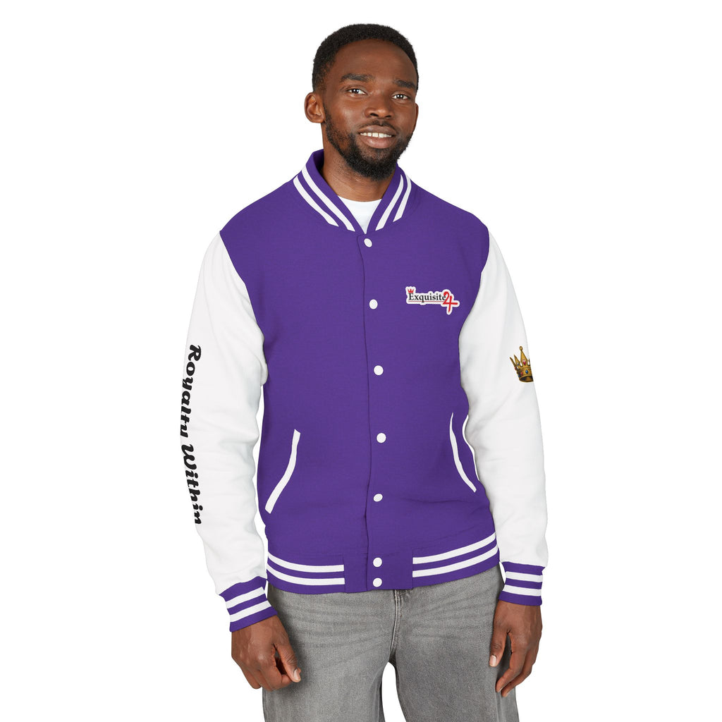 Exquisite 24 Royalty Within Emblem Varsity Jacket