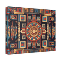 Southwestern Geometric Canvas Art — Tribal Mandala Wall Decor