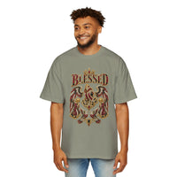 Paisley "BLESSED" Oversized Graphic Tee
