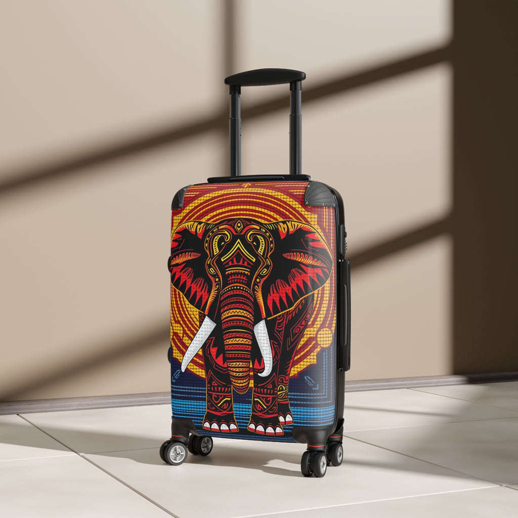 Elephant Mandala Carry-On Suitcase – Colorful Tribal Travel Luggage