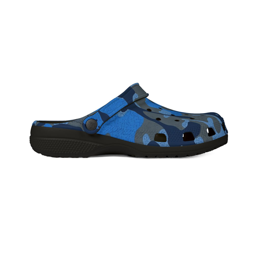 Blue Camo EVA Foam Clogs