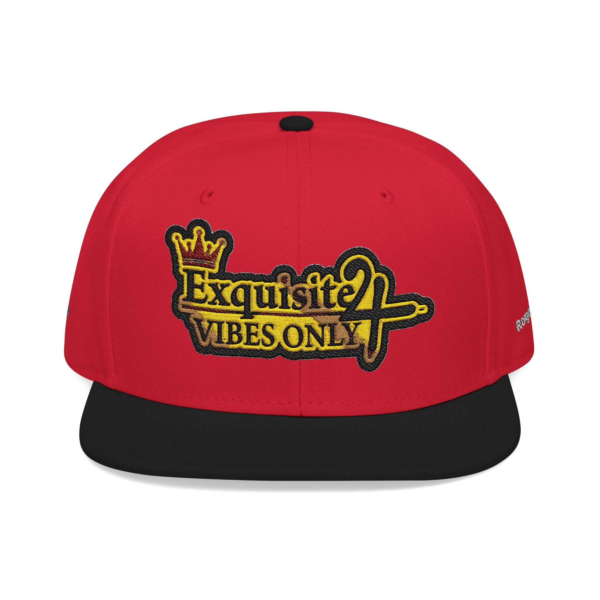 Exquisite 24 VIBES ONLY Embroidered Snapback Hat — Vintage Script Logo Streetwear Cap