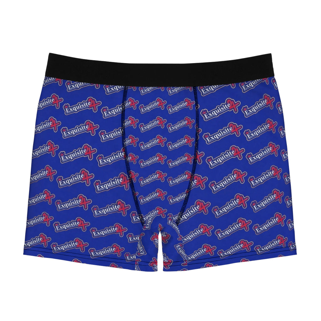 Exquisite 24 Logo Boxer Briefs — Blue Men's Underwear