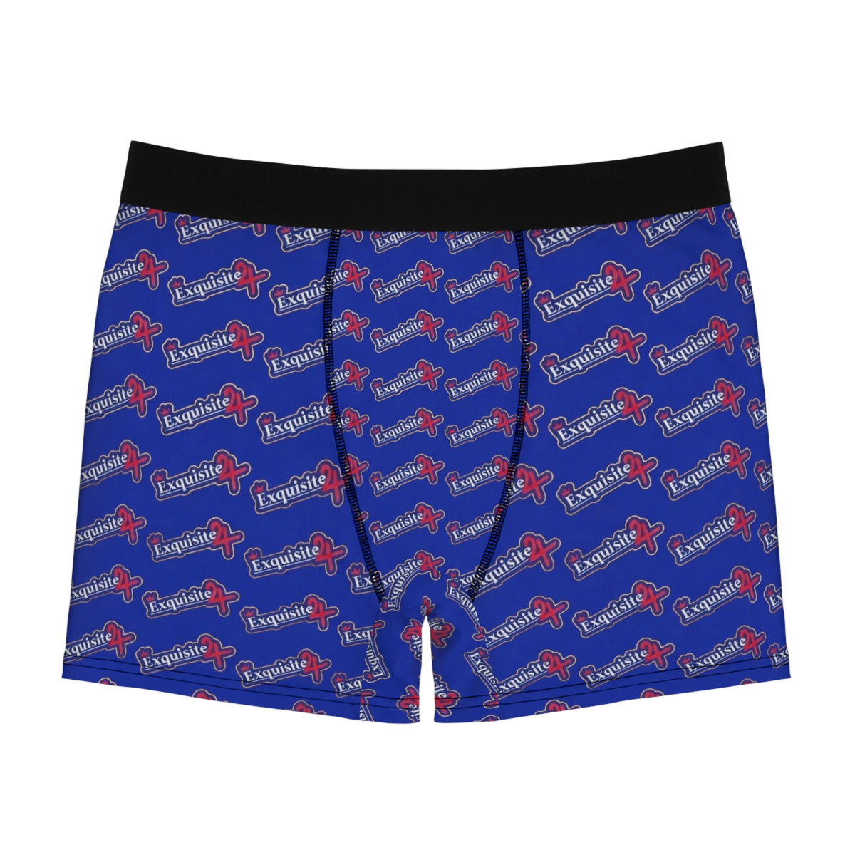Exquisite 24 Logo Boxer Briefs — Blue Men's Underwear