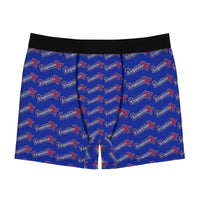 Exquisite 24 Logo Boxer Briefs — Blue Men's Underwear