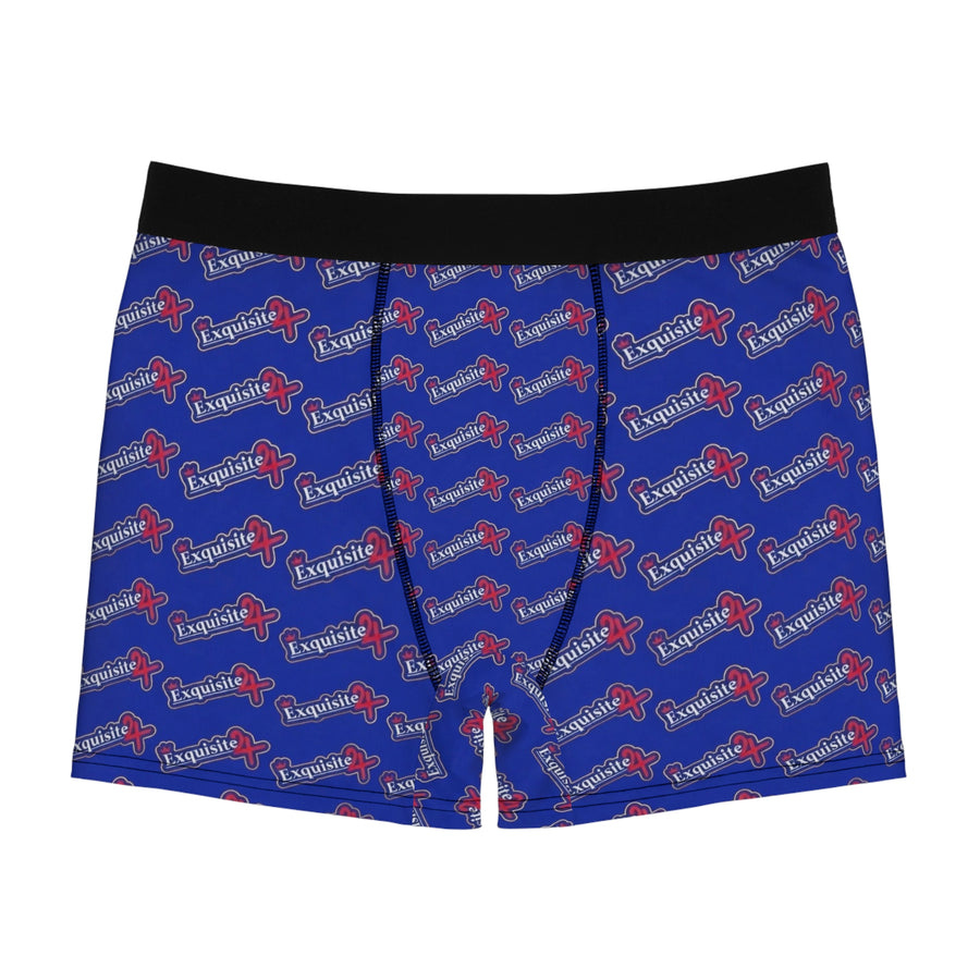 Exquisite 24 Logo Boxer Briefs — Blue Men's Underwear