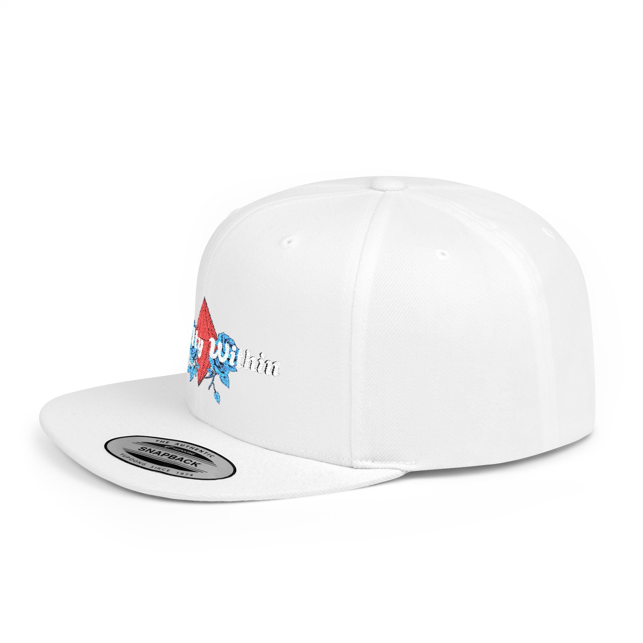 'Royalty Within' Embroidered Flat Bill Snapback Cap