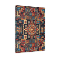 Southwestern Geometric Canvas Art — Tribal Mandala Wall Decor