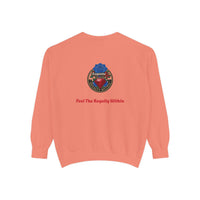 Exquisite 'Feel The Royalty Within' Sweatshirt — Crown Emblem Garment-Dyed Crewneck