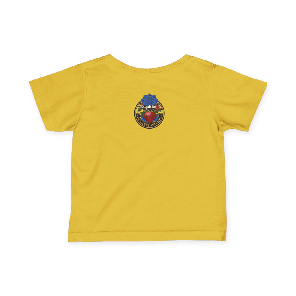 Infant Tee — "Daddy's Prince" Baby T‑Shirt with Crowned Angel Design