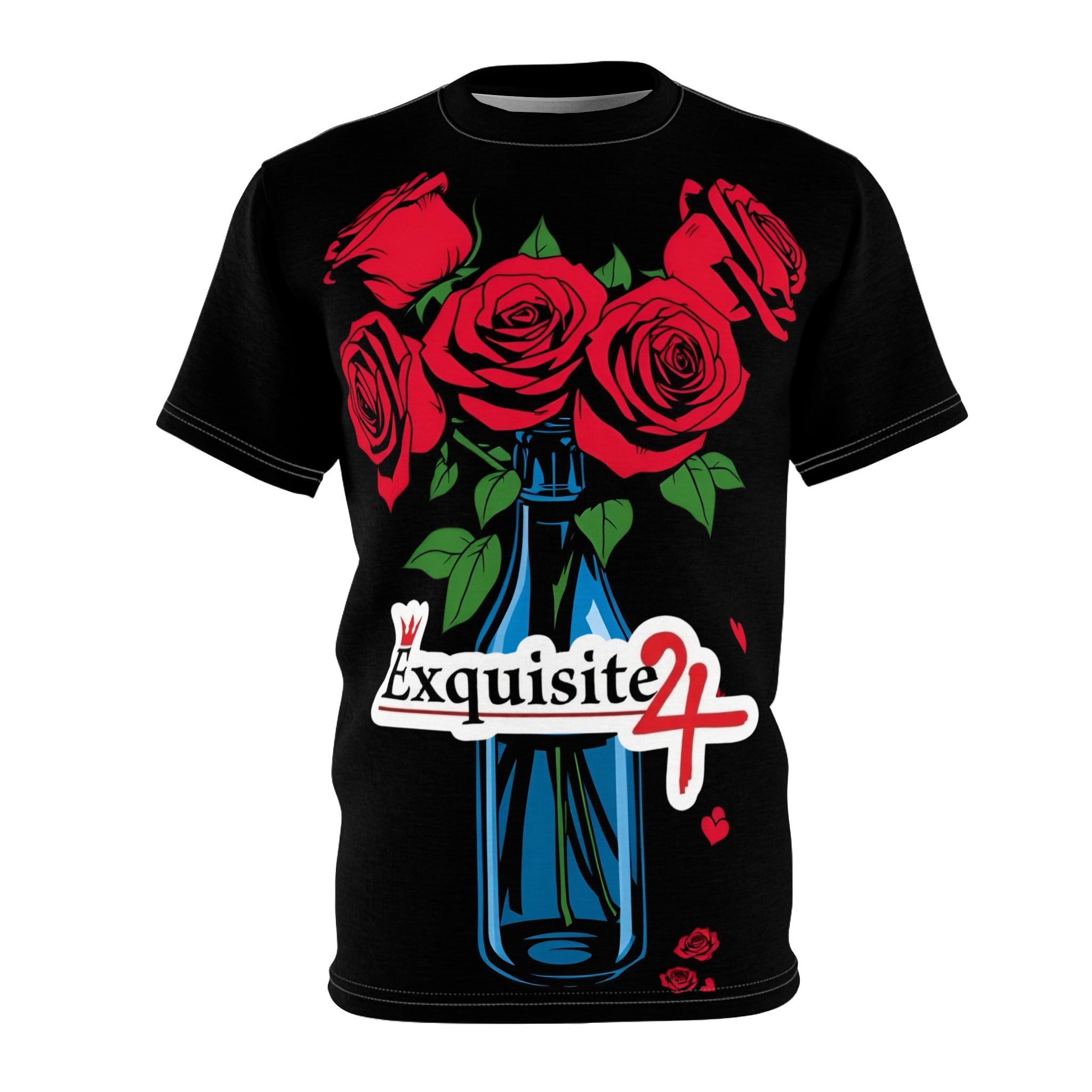 Rose Bouquet Tee - 'Exquisite 24' Graphic Floral Shirt
