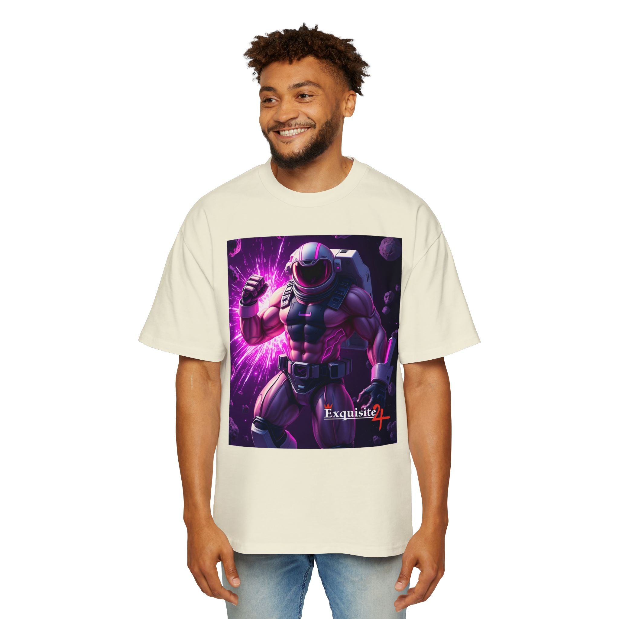 Astro Warrior Graphic Tee — Purple Space Ninja Gaming T-Shirt