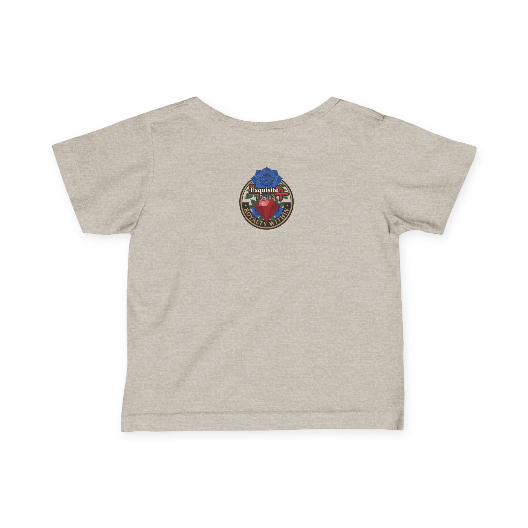 Infant Tee — "Daddy's Prince" Baby T‑Shirt with Crowned Angel Design