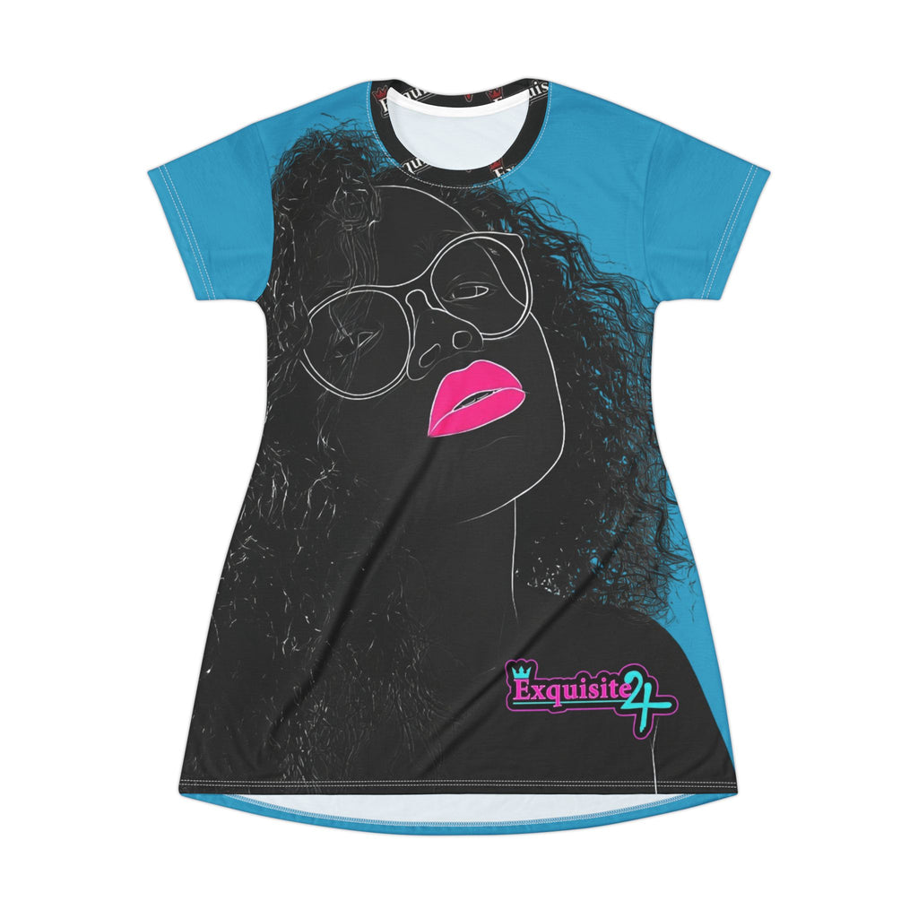 Exquisite 24 Afro Chic Portrait T-Shirt Dress