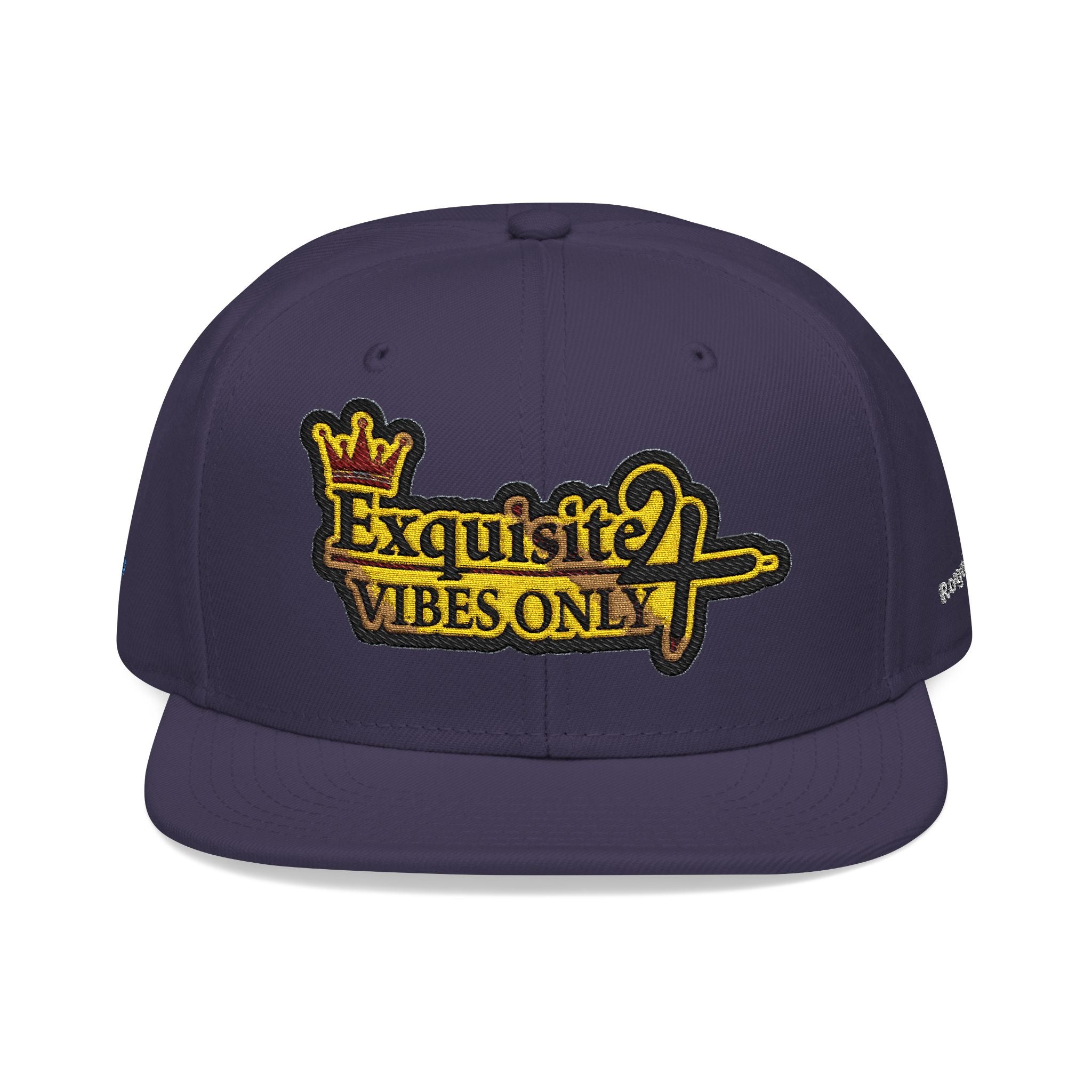 Exquisite 24 VIBES ONLY Embroidered Snapback Hat — Vintage Script Logo Streetwear Cap