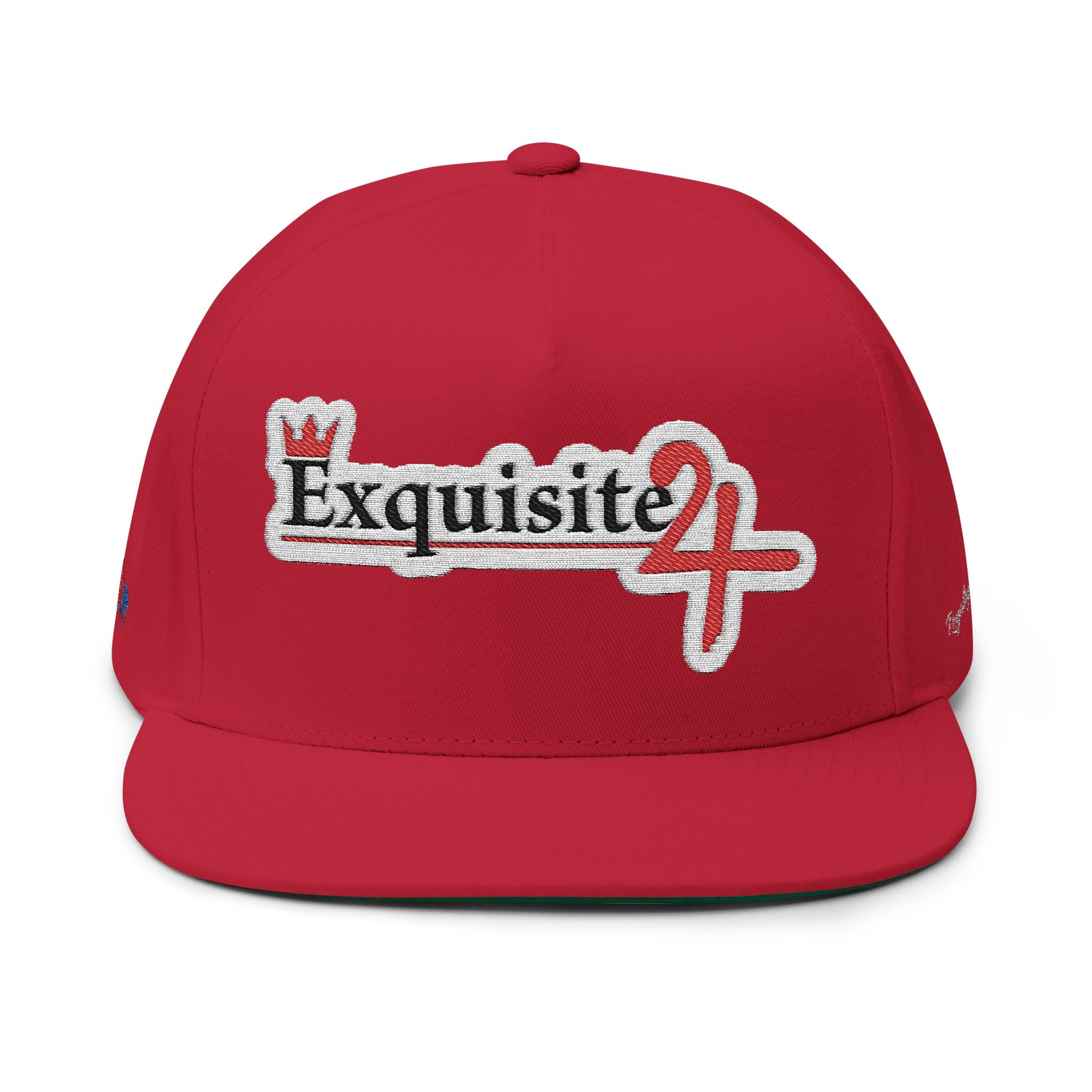 Classic Exquisite 24 Embroidered Flat Bill Cap