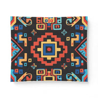 Bohemian Aztec Cotton Comforter – Colorful Geometric Quilt for Bedroom