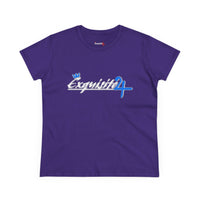 Cursive Exquisite 24 Blue Accent Logo Women's Graphic Tee