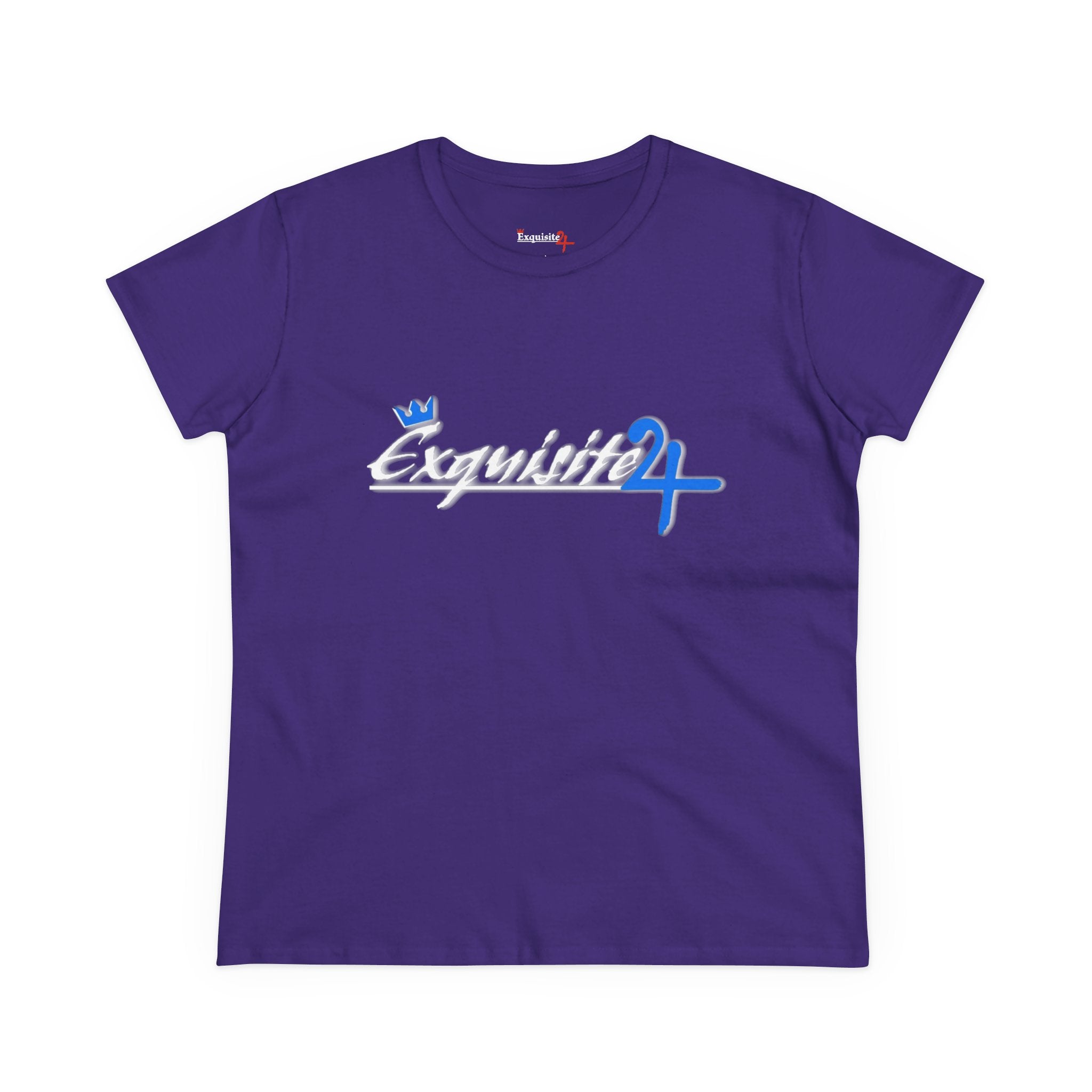 Cursive Exquisite 24 Blue Accent Logo Women's Graphic Tee