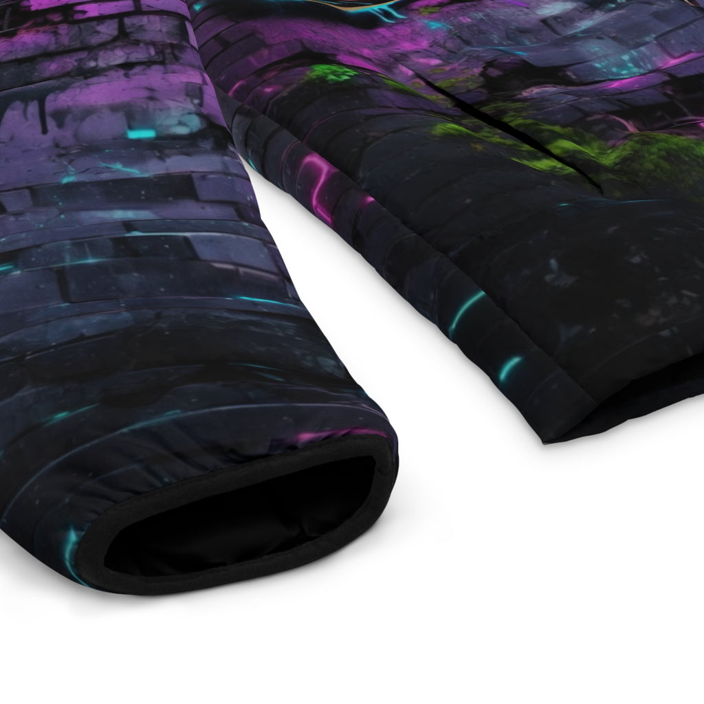 Exquisite 24 Graffiti Puffer Jacket