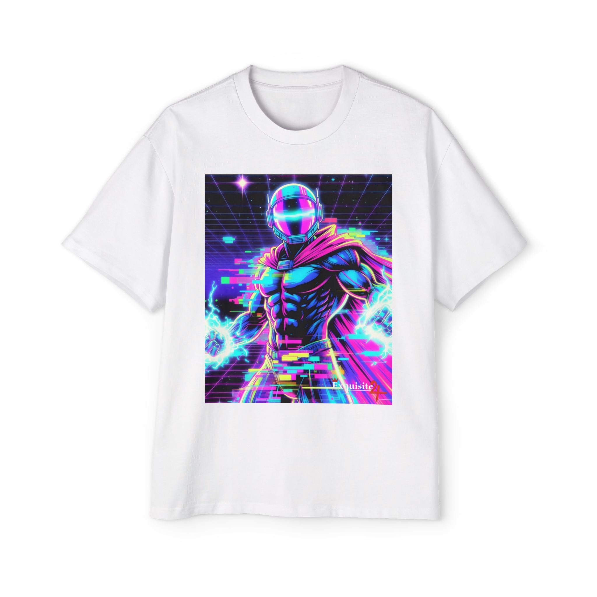 Graphic Tee — Retro Cyberhero Oversized Tee