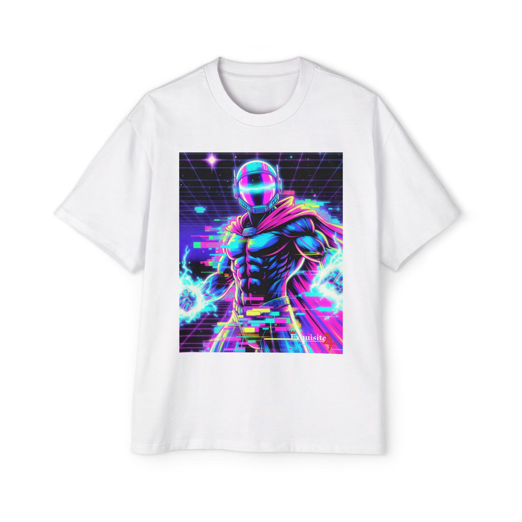 Graphic Tee — Retro Cyberhero Oversized Tee