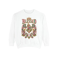 "BLESSED" Floral Angel Women's Sweatshirt