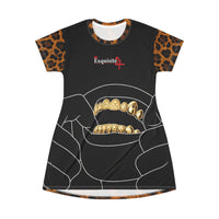 Exquisite 24 Leopard Grillz Graphic T-Shirt Dress