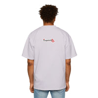 Oversized Graphic Tee — Bleeding Heart with Sword Design