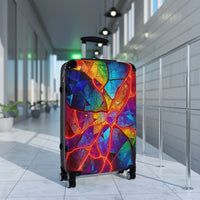 Colorful Cracked Glass Suitcase