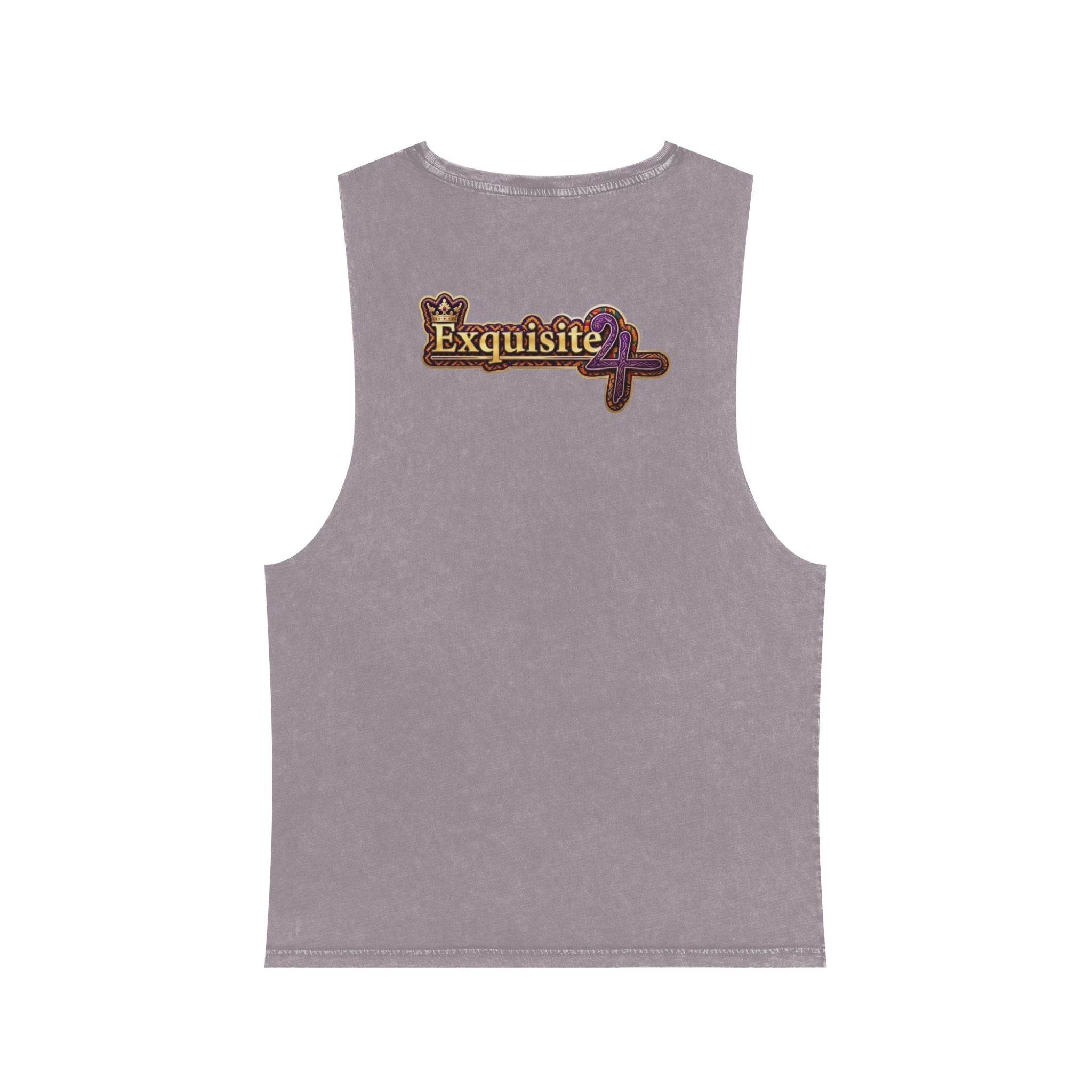 Stonewash Tank Top — Colorful 'Exquisite 24' Grillz Graphic