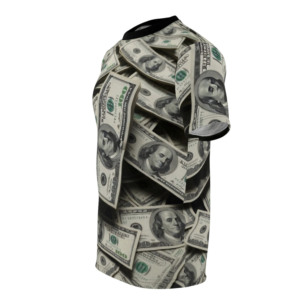 All-Over Money Print Tee — Cash Pattern Graphic Shirt