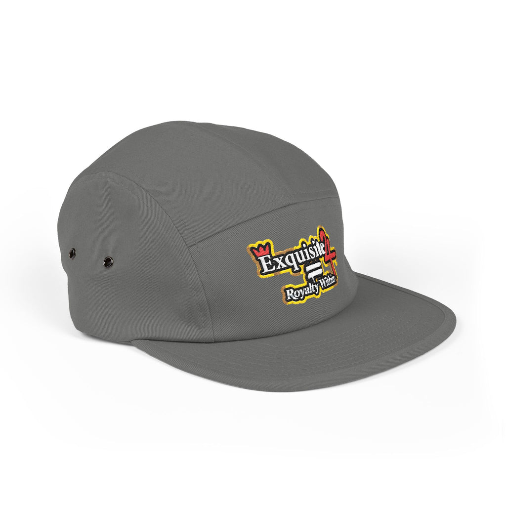 Embroidered 5-Panel Cap — 'Exquisite 24' Logo Streetwear Hat