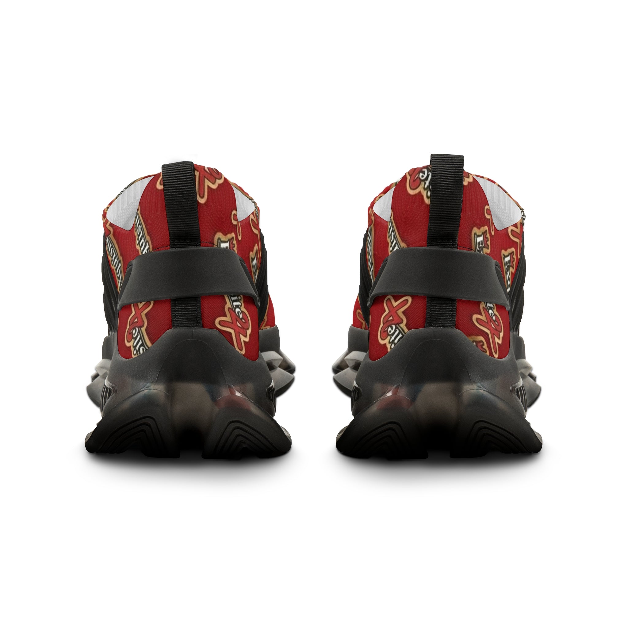 Red 'Exquisite 24' Logo Print Athletic Shoes