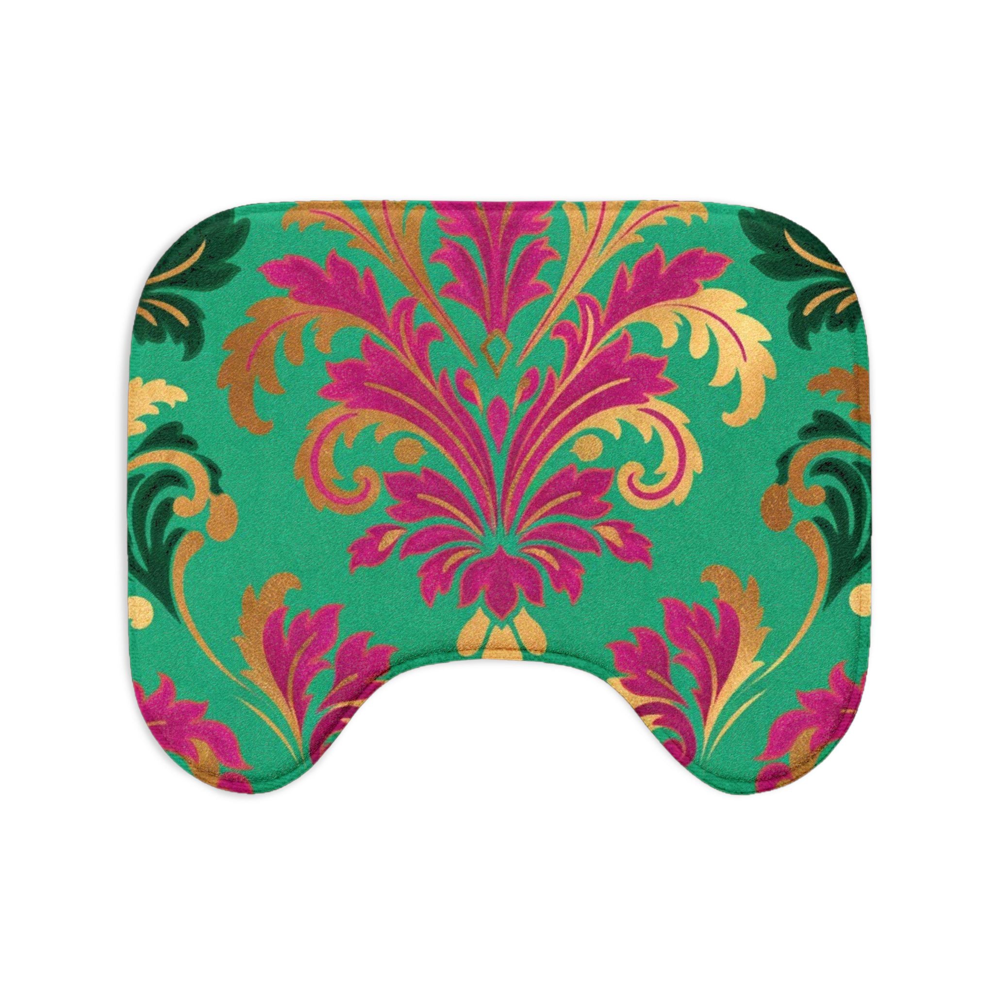 Toilet Seat Cover Set - Tropical Damask 3-Piece Bathroom Decor