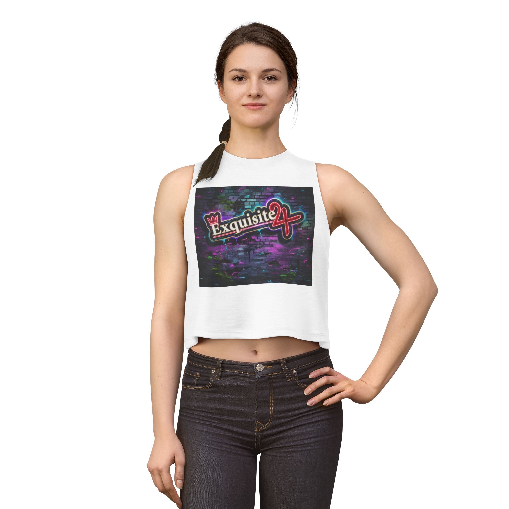 Crop Top — Graffiti Wall Logo Graphic Tank