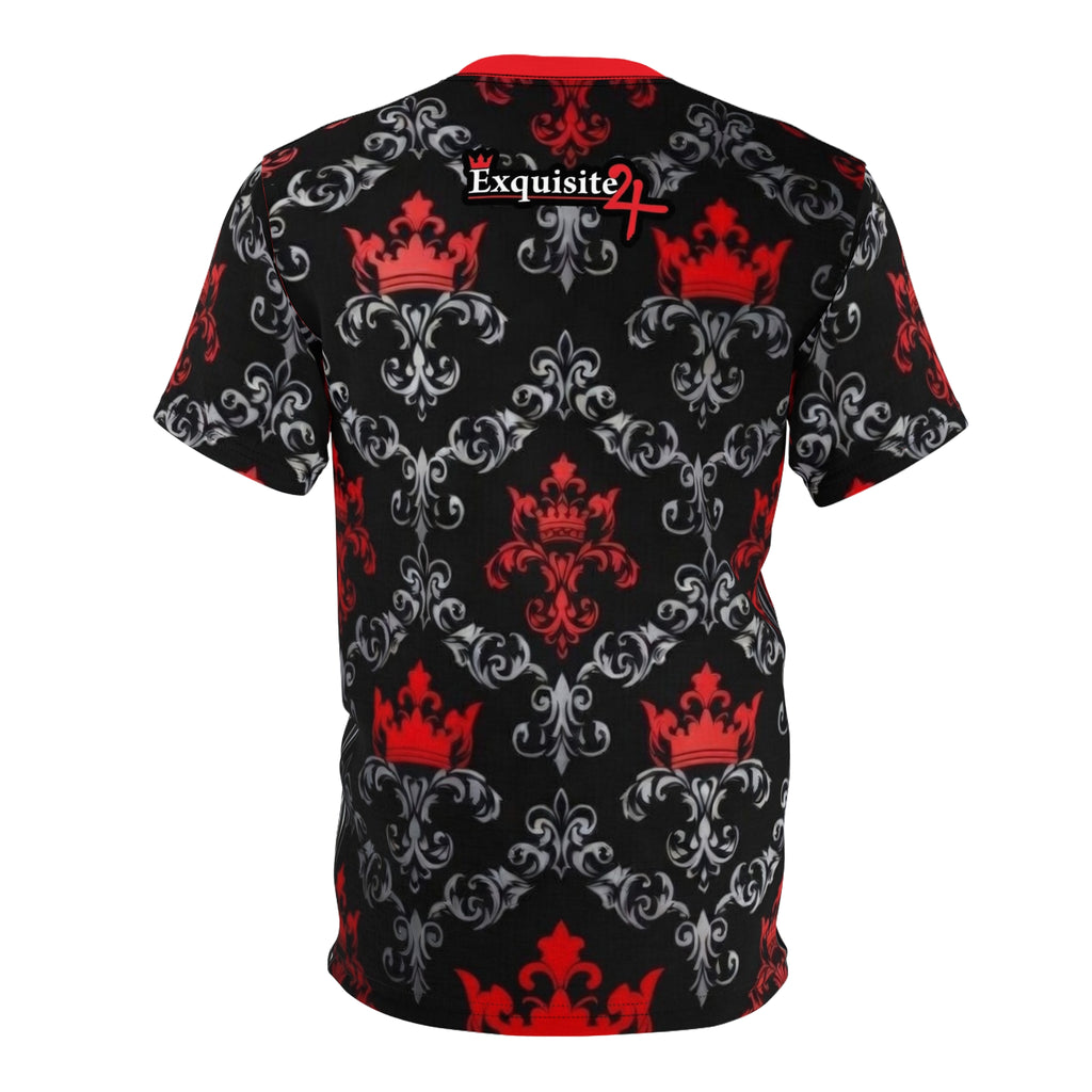 Exquisite 24 Red & Black Damask Tee