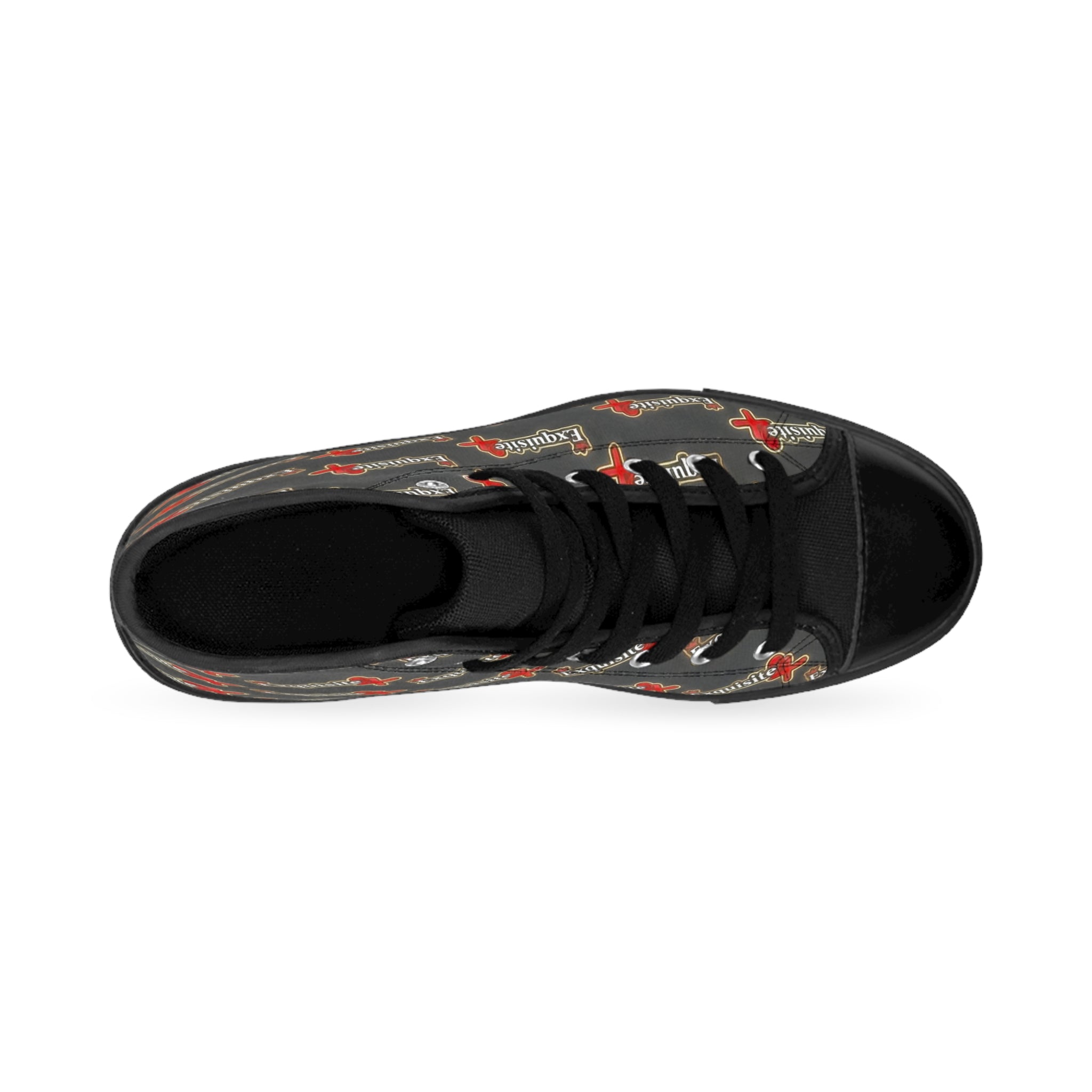 High-Top Sneakers — Retro Logo Pattern Men’s Classic Sneakers