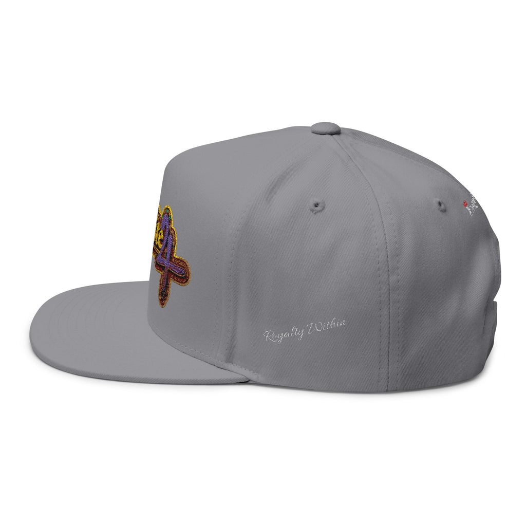 Exquisite 24 Embroidered Floral Patch Flat Bill Cap